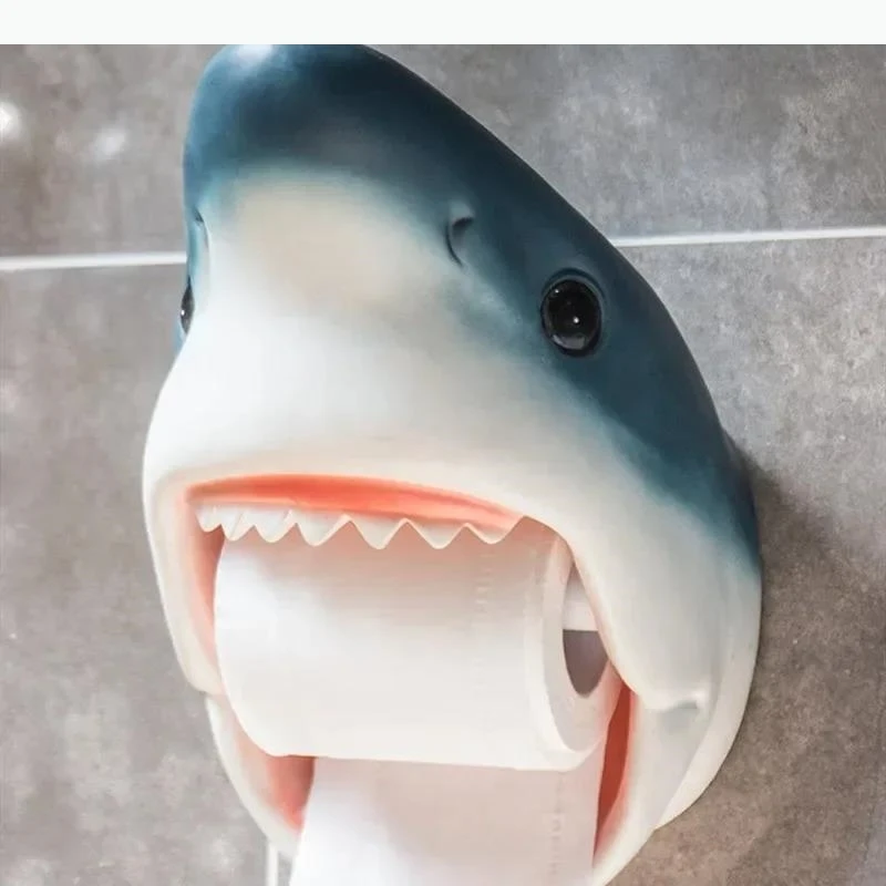 Punch-free Resin Dolphin Paper Big Paper Waterproof Wall Hanging Tissue Box