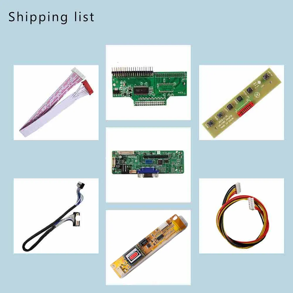 لوحة تحكم VGA لشاشة 12.1 بوصة 800x600 4:3 TM121SV-02L01 41 دبابيس LCD