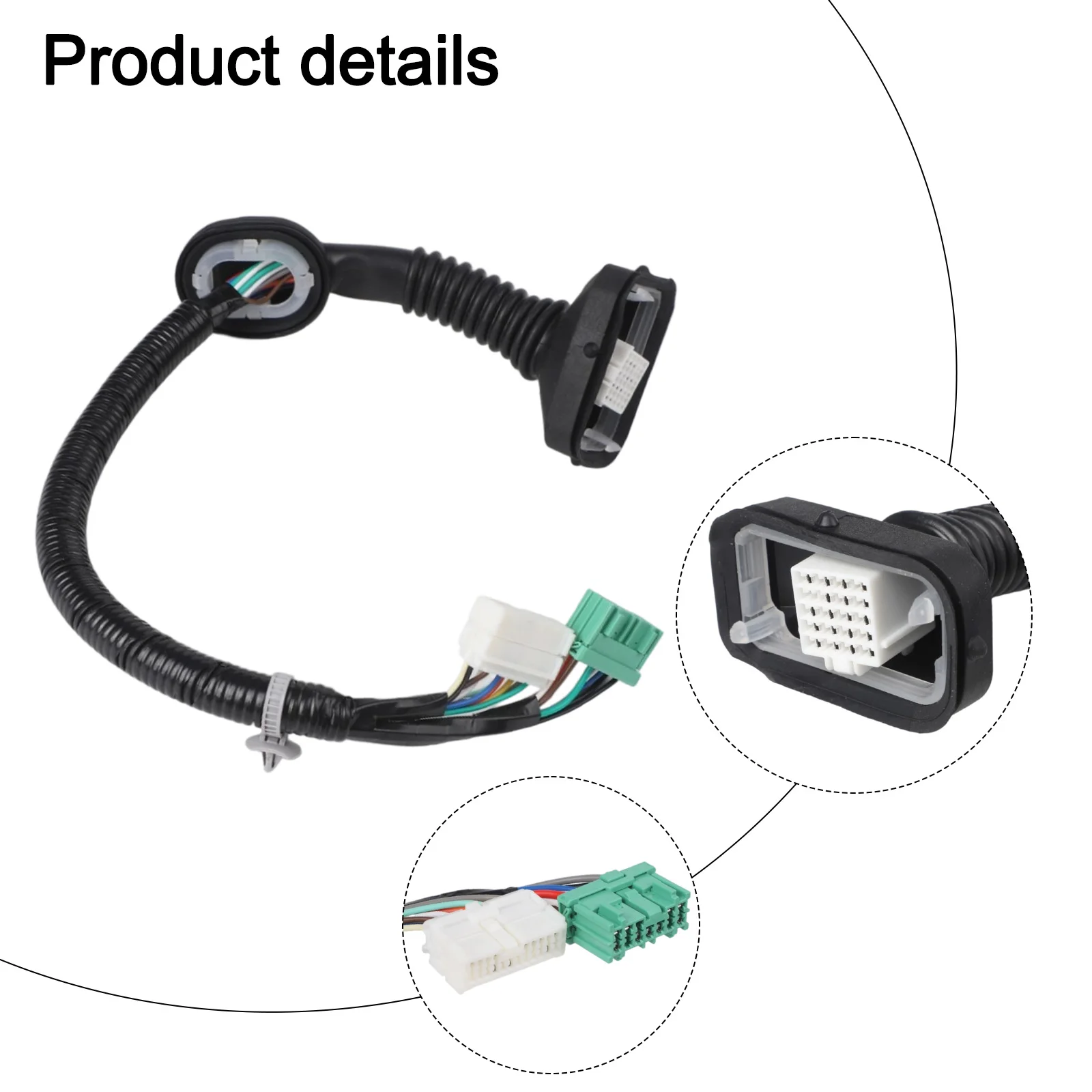 

Vehicle Maintenance Front Left Door Wire Direct Fit Wire As Shown Easy Installation Fits Multiple Models OEM Compatible