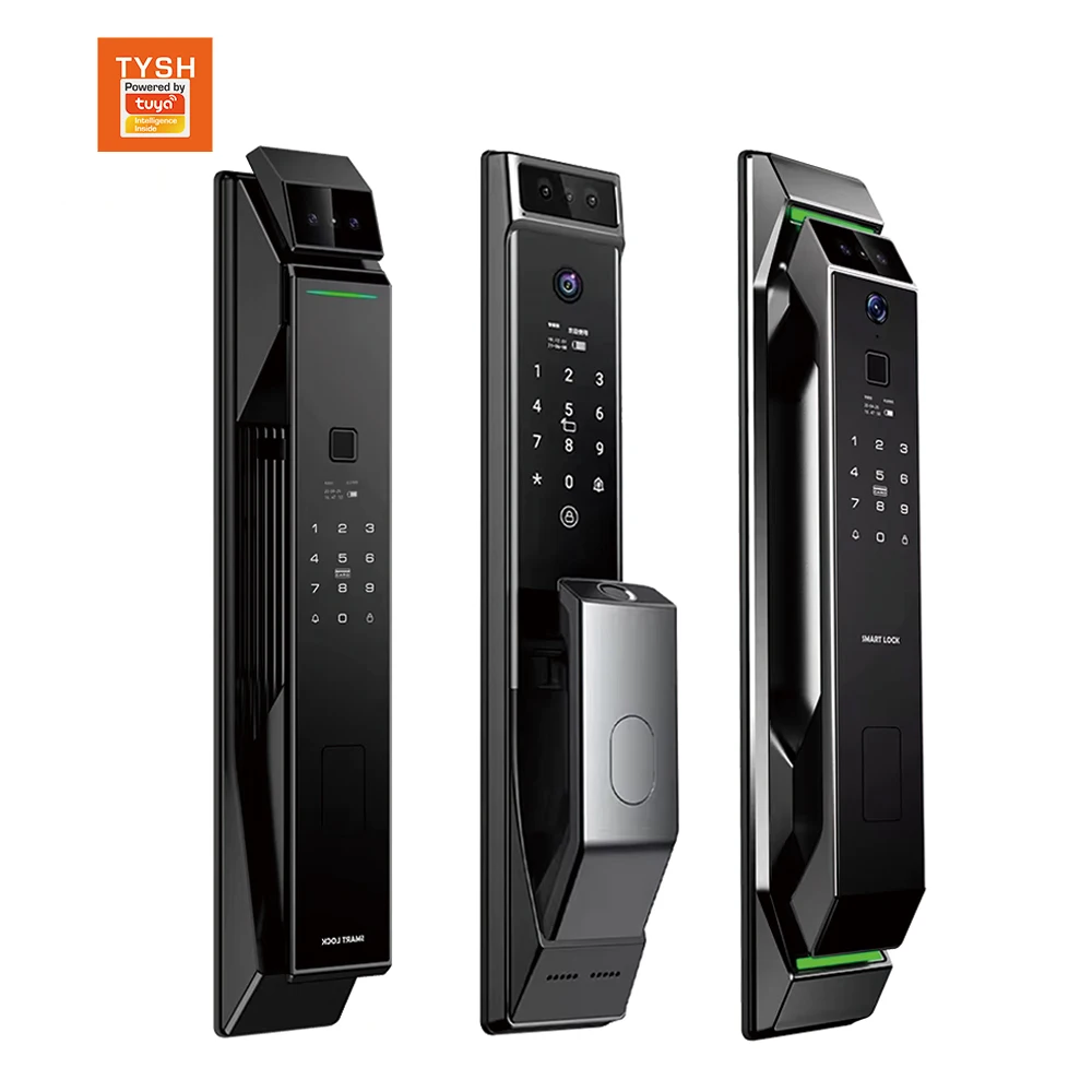 

STLF Tuya Smart Wifi Digital Door Lock Face Id Code Rfid Ic Card Smartphone App Unlock Biometric Fingerprint Smart Lock