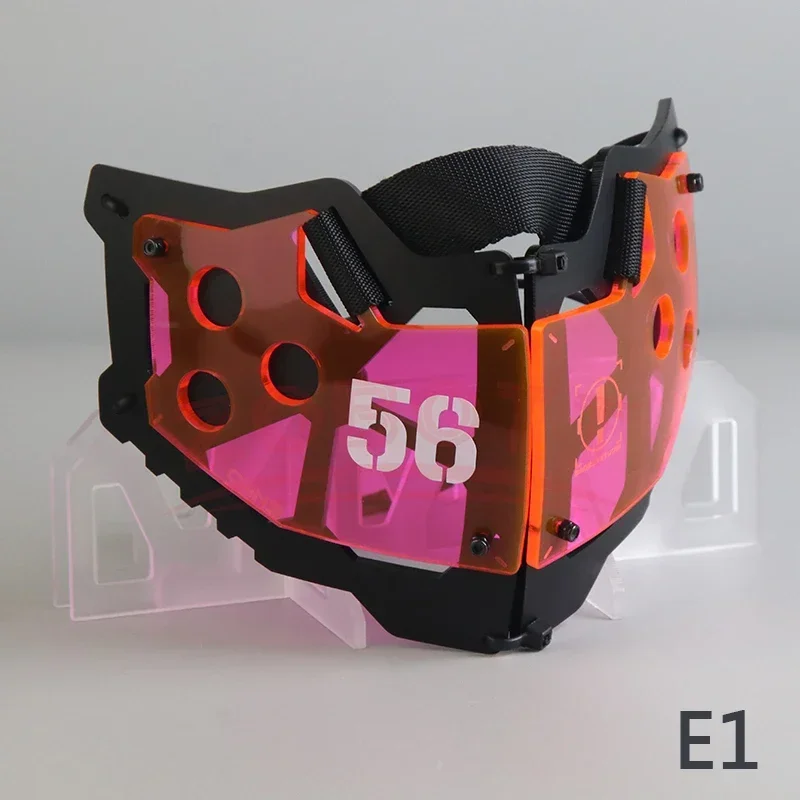 Cyberpunk Cosplay Mask Headband Functional Mechanical Cat Ears Hairband Central Town Tactical Craft Prop Music Festival Headwear