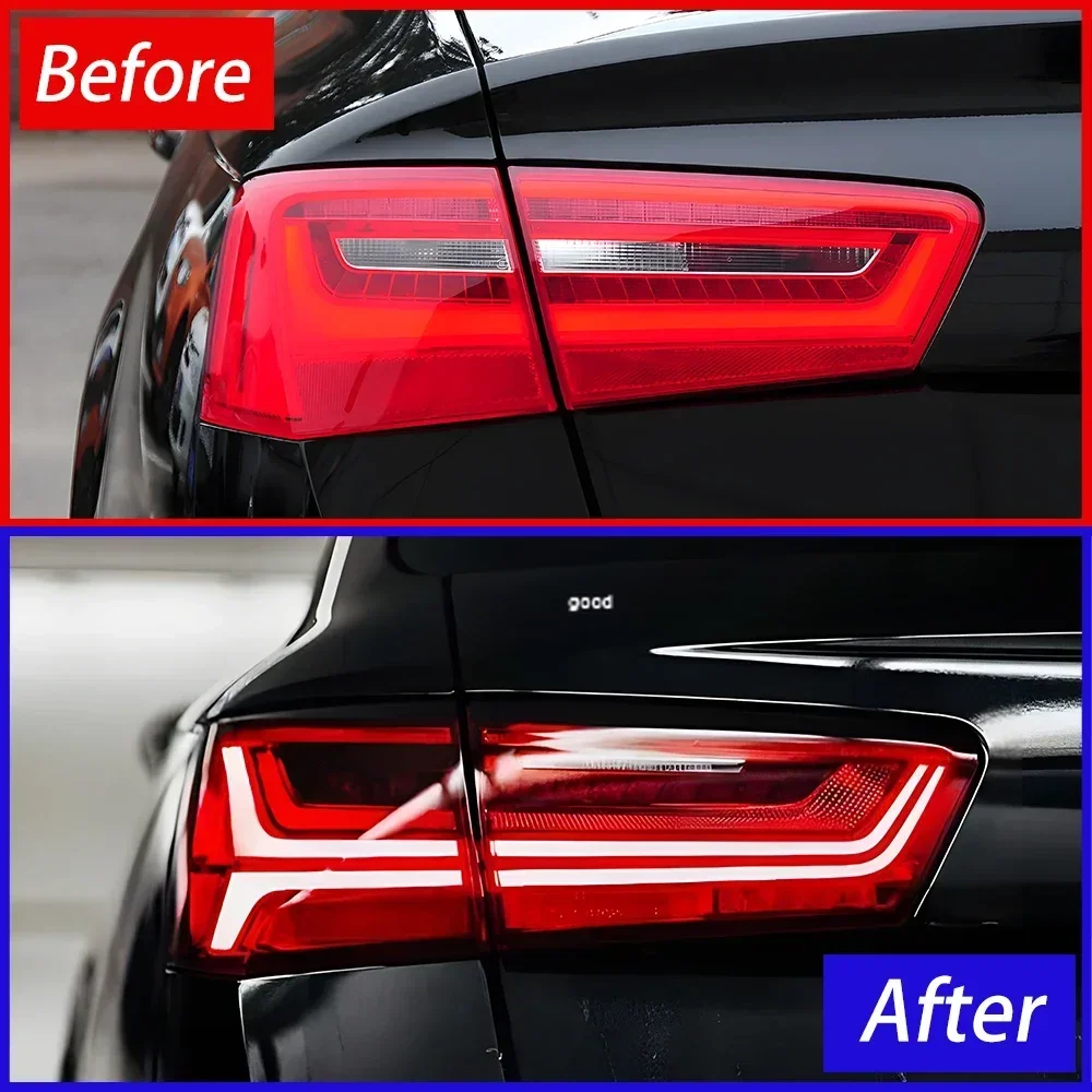 Auto Rear Back Lamps Assembly For Audi A6 C7 A6L S6 2012-2015 Led Car Taillight Upgrade Streamer Turn Signal Lights Accessories