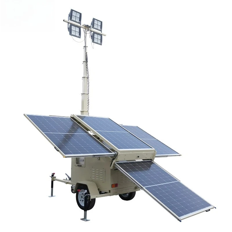 Lighting Mobile LED Light Tower No Strobe No Glare Eye Protection Suitable for Long-Hour Outdoor Working Illumination Customized