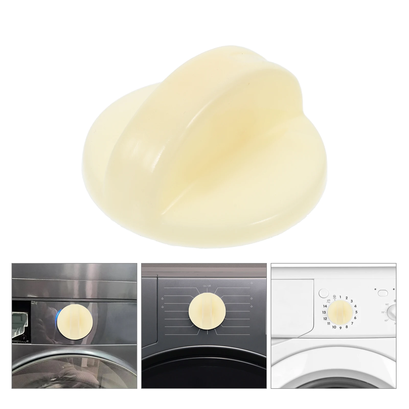 

2 Pcs Washing Machine Knob Dryer Replacement Timer Washer Plastic Control Universal Knobs