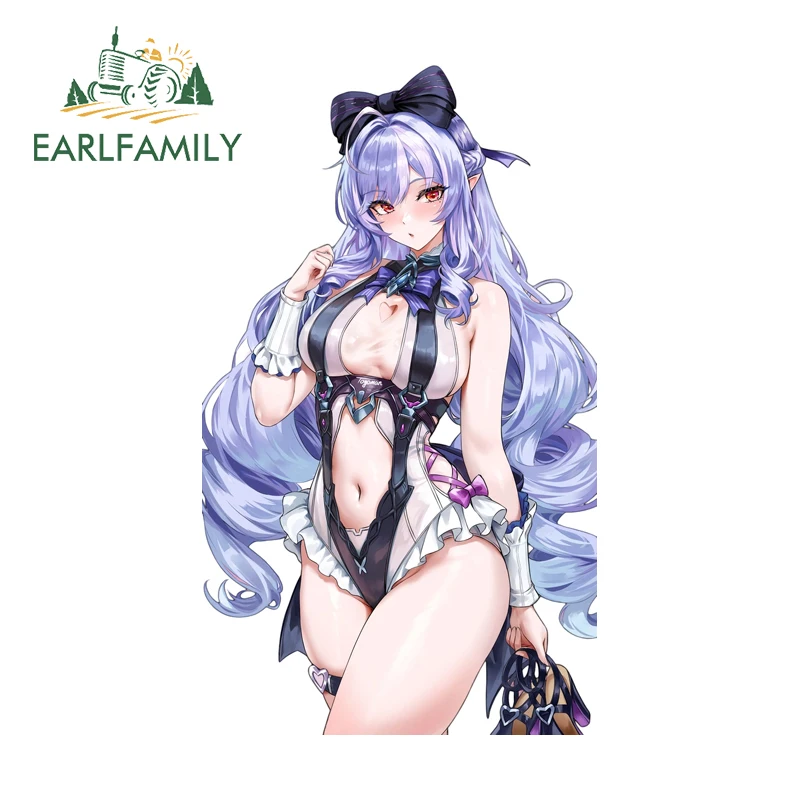 

EARLFAMILY Vivian Zenless Zone Zero Car Sticker Attractive Rearview Mirror Windwow Decal Cool Waterproof RV Accesorios Para Auto