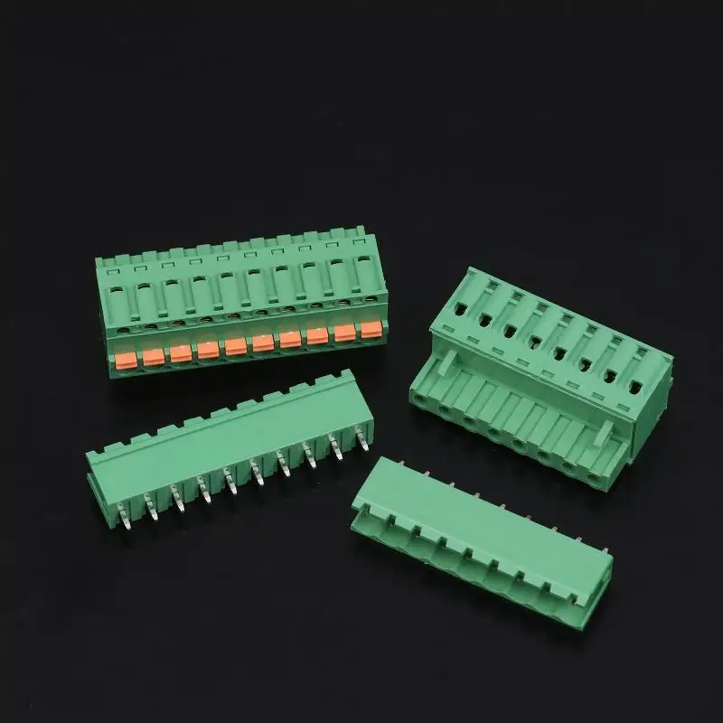 Spring Type Terminal Block 2EDGKD-5.08mm Plug-in Terminal Block Copper Male And Female Terminals