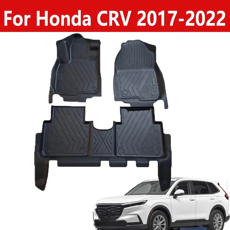Tapis de sol de voiture en TPE pour Honda CRV 2017-2022, tapis de sol, doublure de coffre, tapis de coffre en TPE, accessoire intérieur de voiture