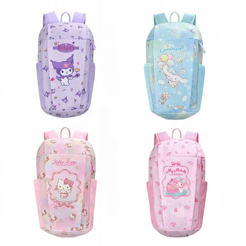 

Sanrioed Anime Kuromi Hello Kitty My Melody Cinnamoroll Pochacco Large Capacity Backpack Cute Cartoon Mountaineering Bag Gift