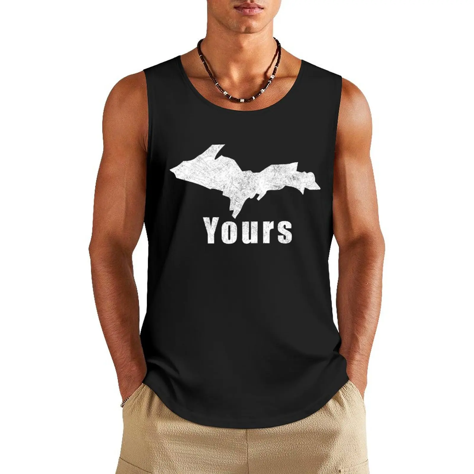 

U.P. Yours Michigan Upper Peninsula Tank Top gym wear men Man clothes for gym