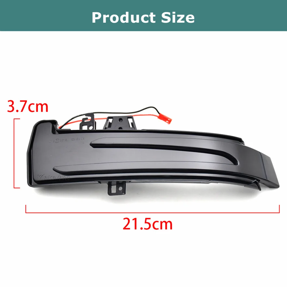 لمرسيدس بنز W176 W246 W212 W204 X156 X204 W221 A B C E S CLA GLA GLK الفئة الديناميكي الوامض بدوره إشارة LED مرآة ضوء