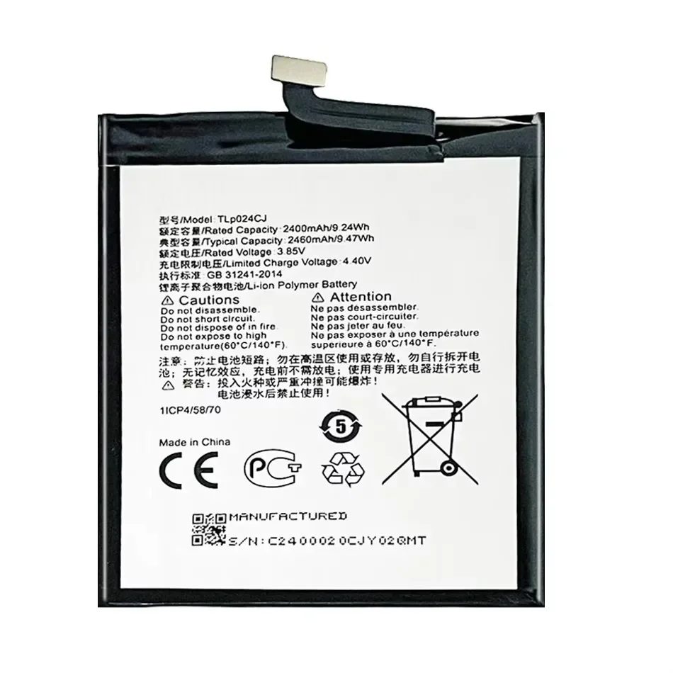 TLP024C1 Battery For Alcatel A3 OT-5046/Shine Lite OT-5080 5080X OT-5046D OT-5046Y 5046 Batteria + Free Tools