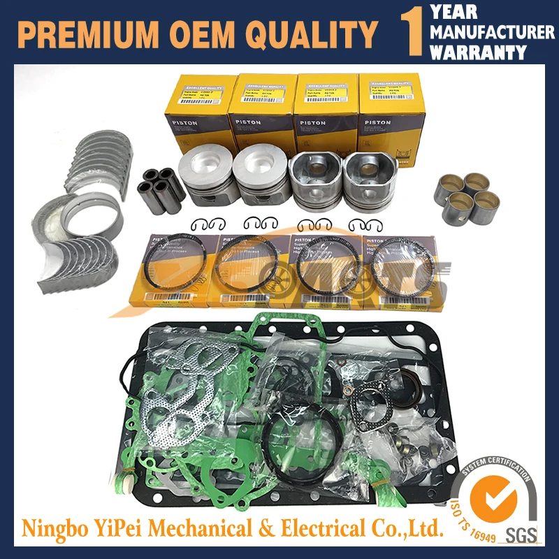 Overhaul Rebuild Kit for kubota V2203 V2203B V2203T Engine For Bobcat 753 763 773