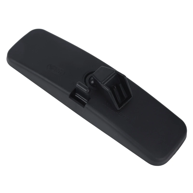 814842 Vehicle Interior Mirror Part with a Glass Mirror, Formed Black Plastic Housing, Clip-Style Connection, and Driver-Side