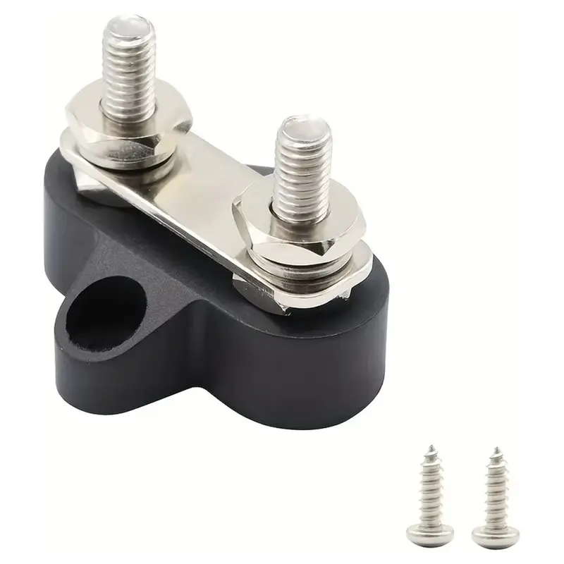 M11K-M8 Junction Terminal Block Junction Terminal Block DC 48V Busbar Red/Black Automotive RV Boat