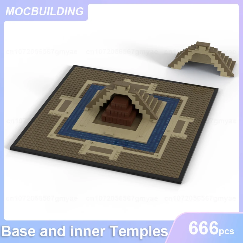 

Base and Inner Temples Architecture Model MOC Building Blocks DIY Assemble Bricks Educational Creative Xmas Toys Gifts 666PCS