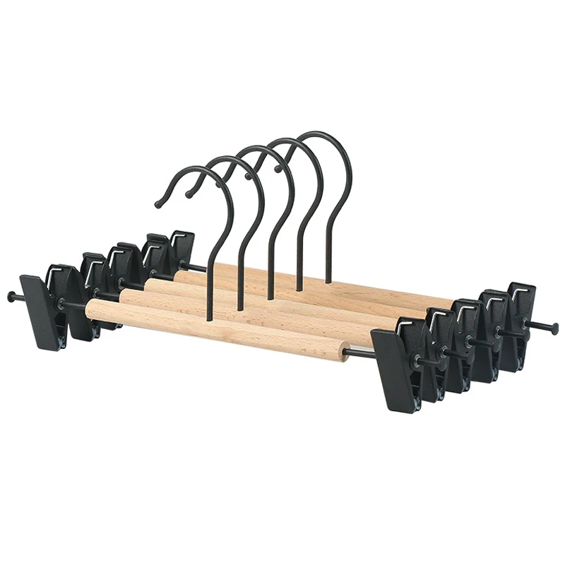 Wardrobe Hanger Trousers Rack Adjustable Metal Clip Coat Hanger for Shorts Work Trousers Legging