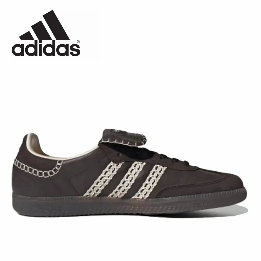 Adidas - German Samba Pony Welsh Bonner Leopard Pattern Training Shoes, Retro Multi functional Sports and Casual Gazelle Shoes