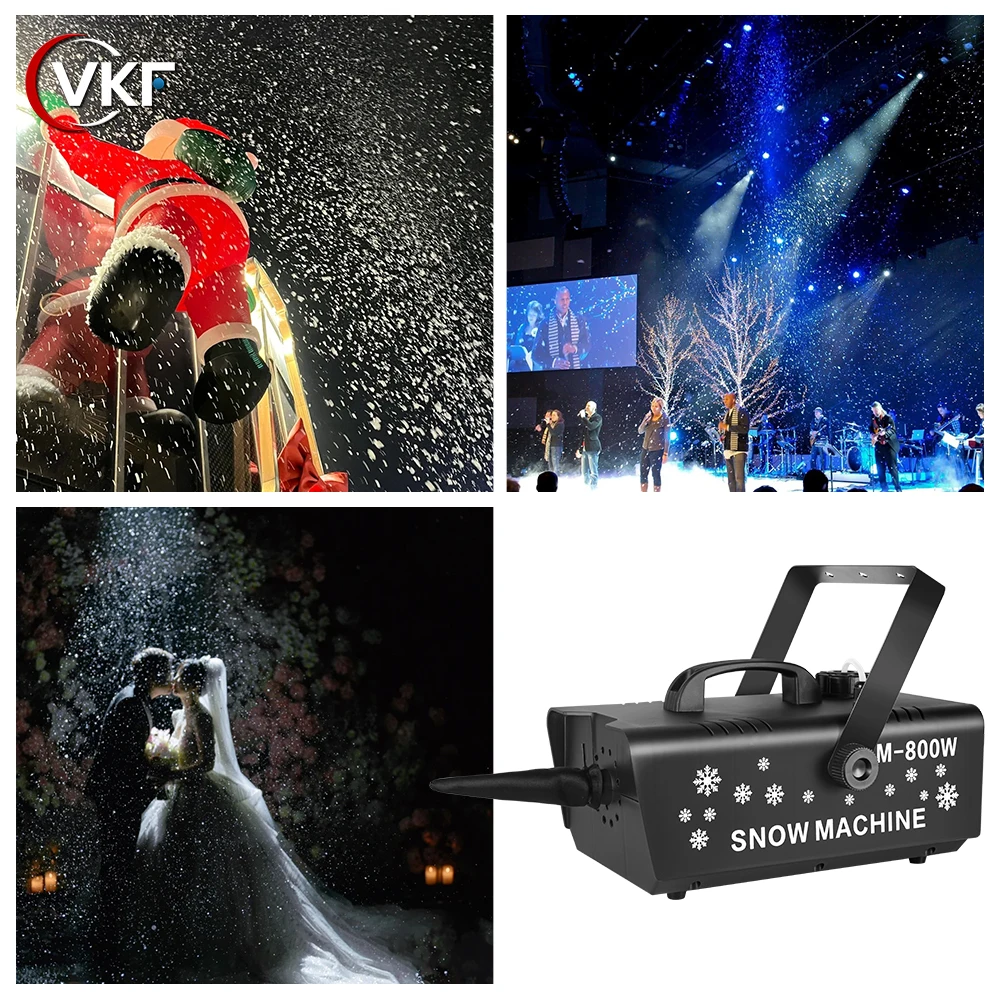 Máquina profissional do floco de neve, mini máquina da neve, equipamento do estágio, casamento, Natal, Dia das Bruxas, eventos do partido, 800W, novos chegados