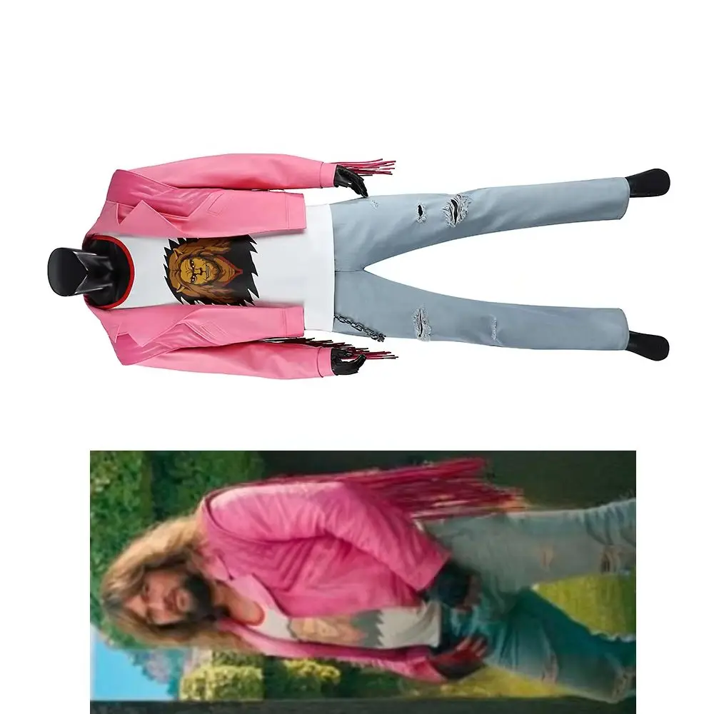 

Garrett Garrison Cosplay Costume Men's Casual Top Pants Jacket Full Set Halloween Carnival Party Cleaner Disguise Streetwear