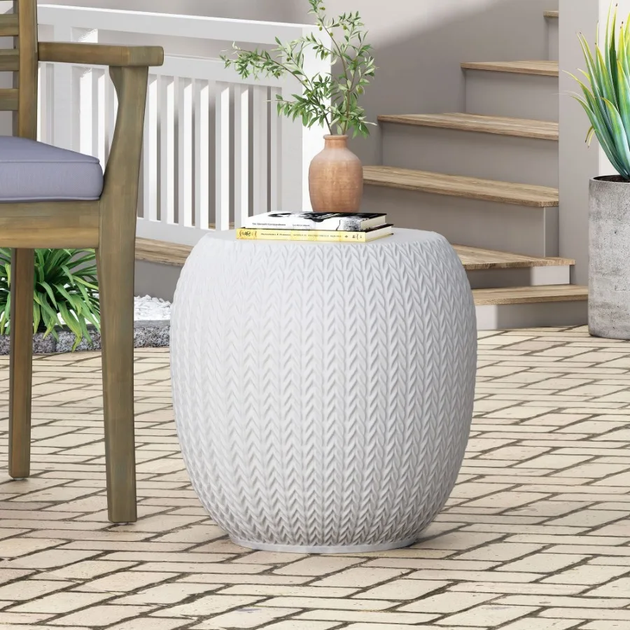

Outdoor LightWeight Concrete Side Table