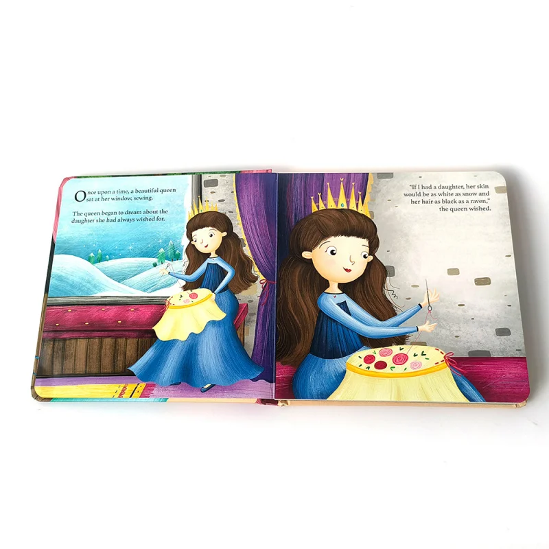 2024 new kids books snow white fairytale story books for girl game baby educational learning board book