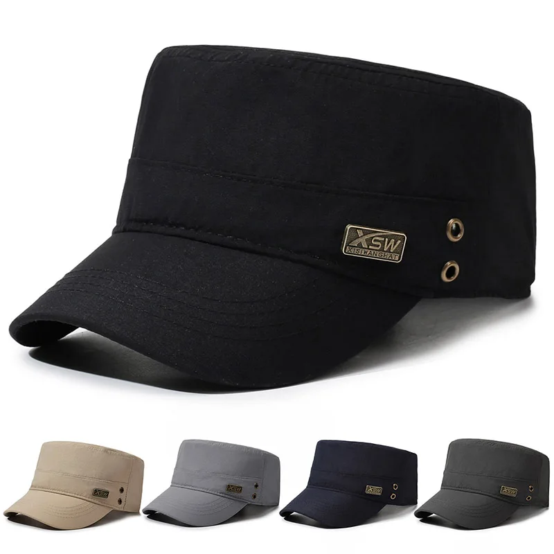 Gorra Plana para Hombre, Nueva Colección de Primavera, Transpirable, Estilo Coreano, Sombrero para el Sol, Viajes al Aire Libre, Moda Versátil, Gorra de Béisbol Moderna