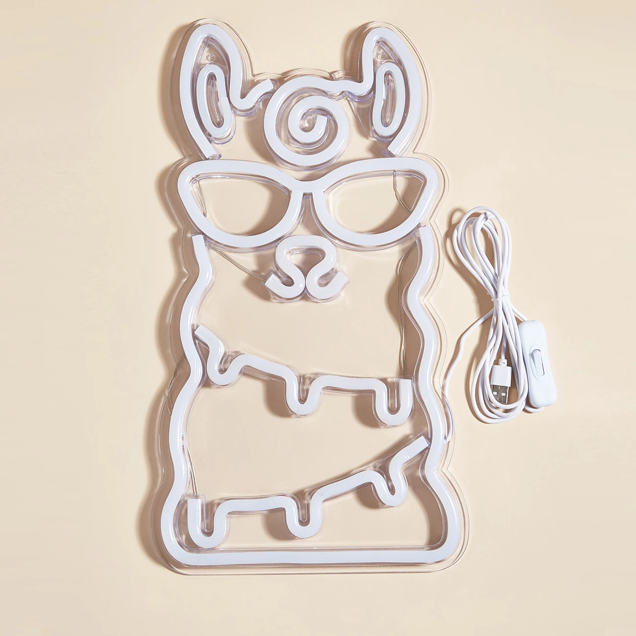 Chi-buy LED Neon Alpaca USB Powered Neon Signs Decor Lamp Signs Birthday Gift Wall Art For Bedroom Room Bar Shop
