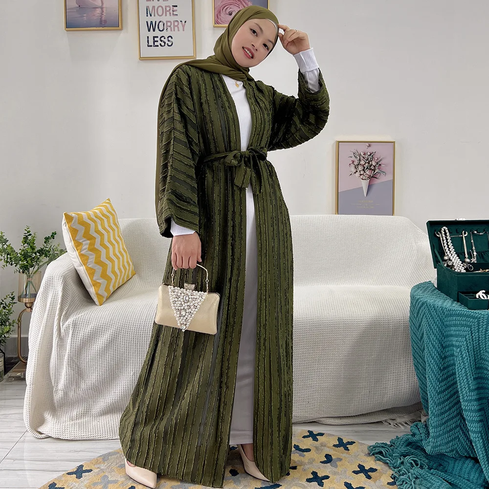 Abaya a strati aperti per donna, abito corsetto Cardigan, abito elegante da donna, Dubai, marocco, europa e America, tinta unita