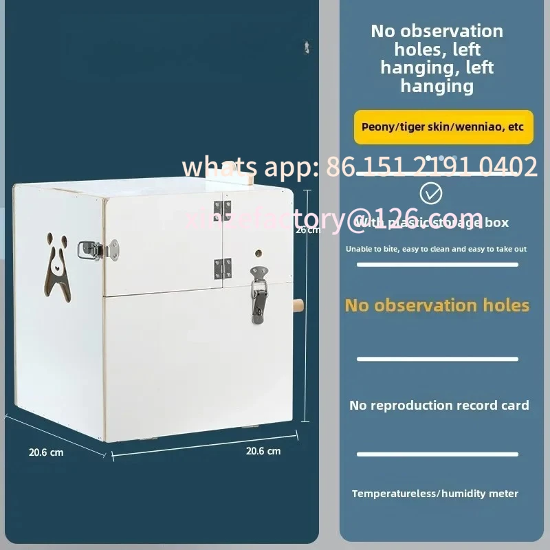 Customizable Parrot breeding box Xuanfeng tiger skin peony bird supplies vertical hanging nest nest incubation insulation n