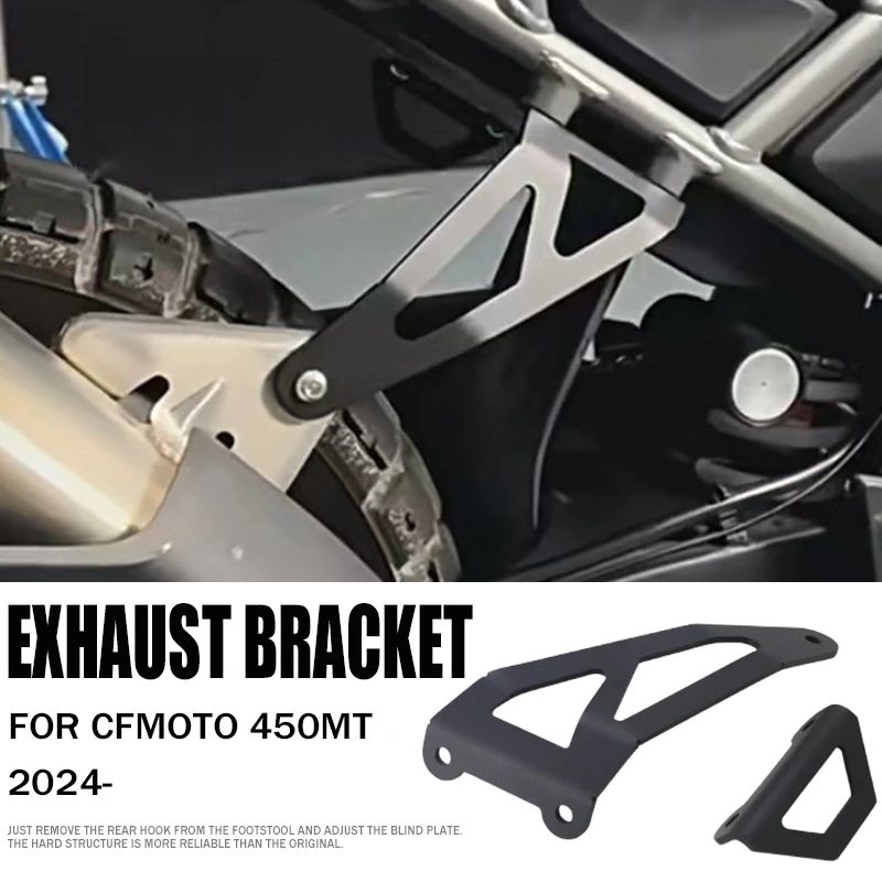 

For Cfmoto 450MT Rear Footrest Blanking Plate 450 MT MT450 New Motorcycle Foot Peg Removes Exhaust Hanger Bracket Accessories