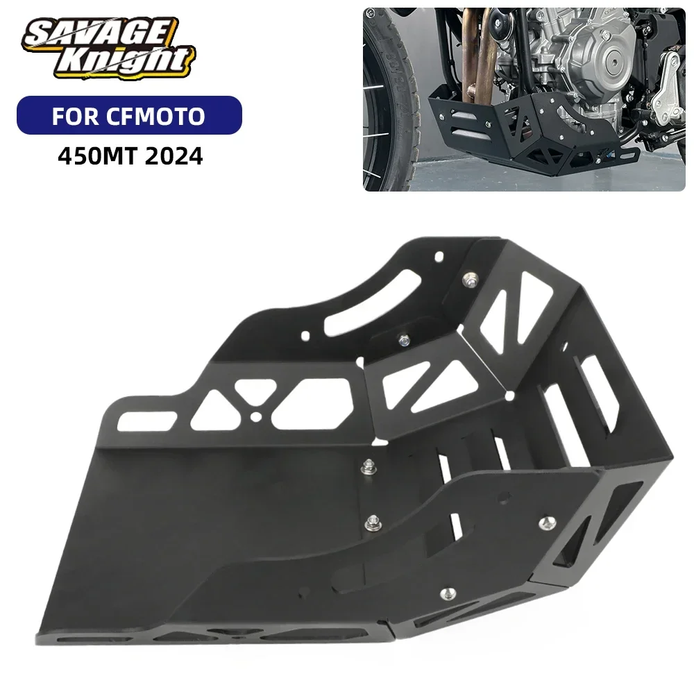 For CFMOTO 450MT 2024 Engine Chassis Guard Skid Plate Belly Pan Cover Bash Plate Protection MT450 450 MT Engine Crash Protective