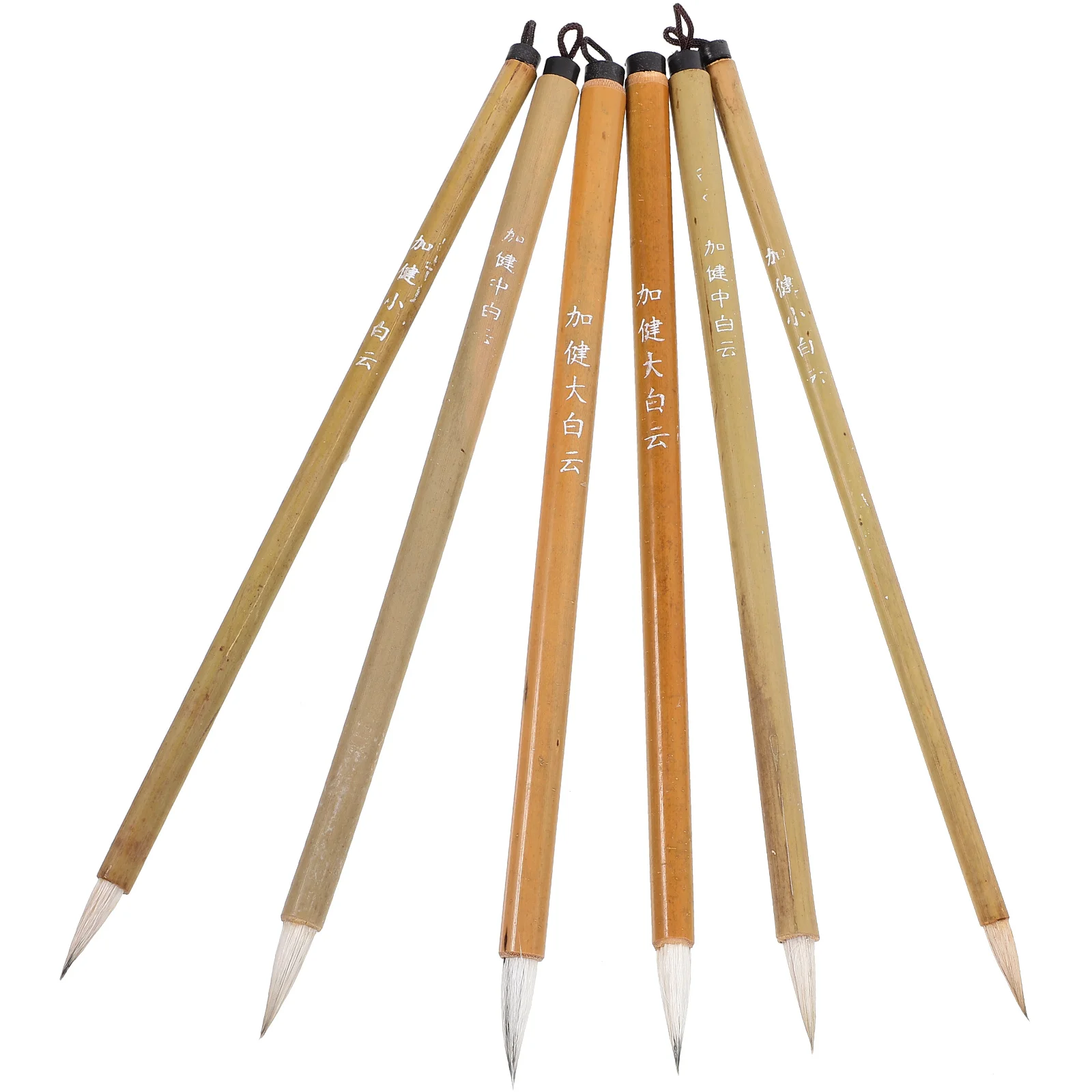 6 قطعة فرشاة الخط الصينية قلم حبر الخط فرشاة القلم الخط الصيني فرشاة أقلام الكتابة الخيزران فرش الألوان المائية #5