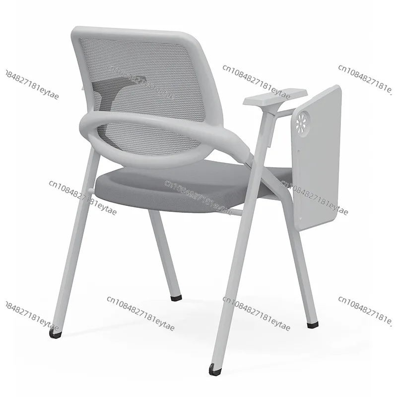 Folding Training Chair with Table Board Conference Chair with Writing Board Press Chair School Meeting Room Folding