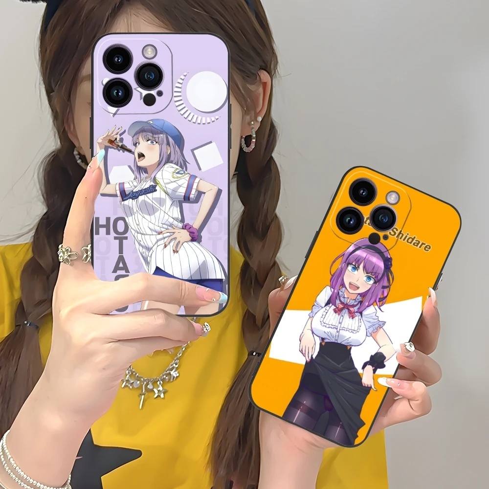 Dagashi Kashi Hotaru Shidare Mobile Phone Case for iPhone 16 15 14 13 12 11 X XR XS 8 7 Pro Max Plus Mini Black Cover Shell image 3