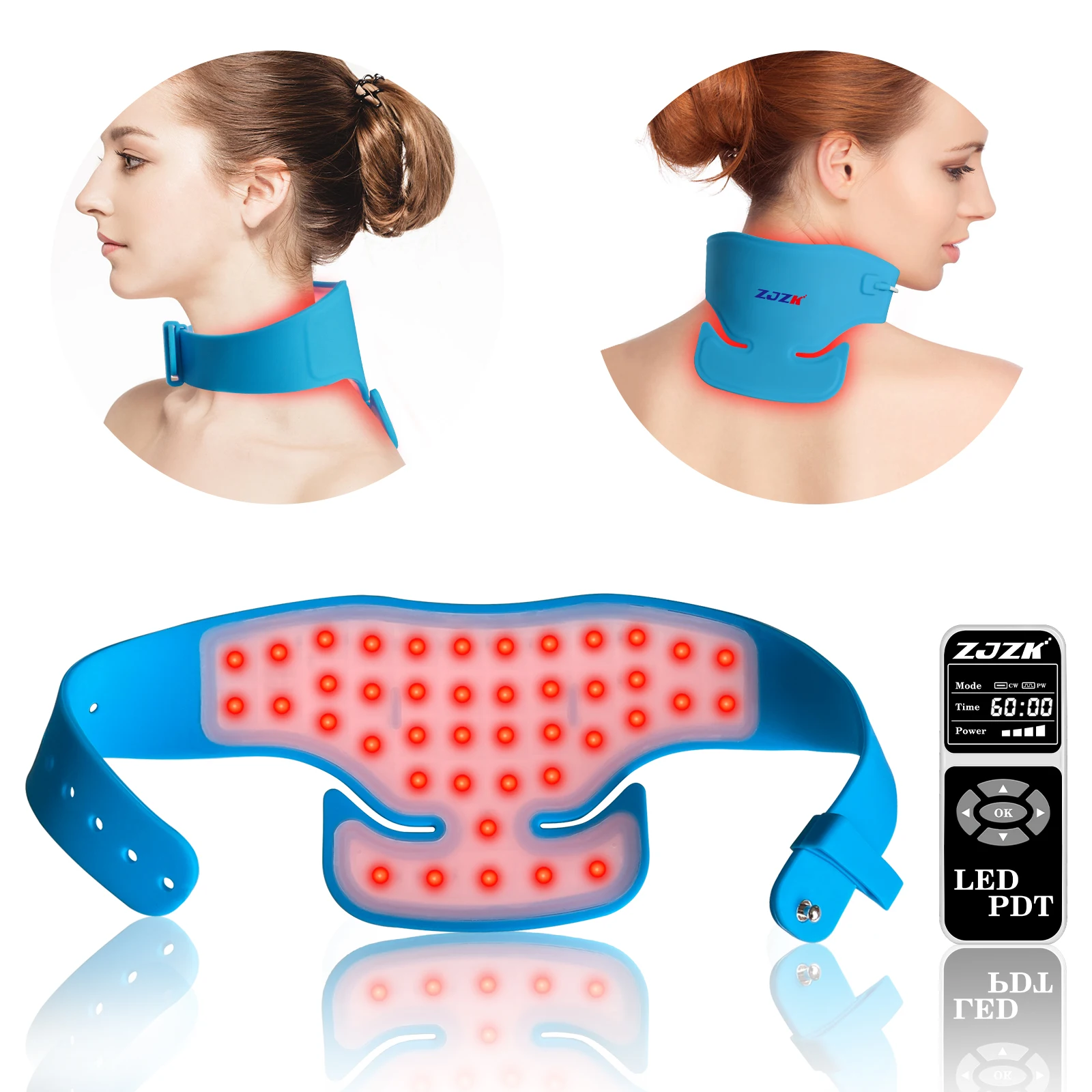 

2026 Hot Selling Near Infrared Red Light Photodynamic Therapy Pdt Photon Led Pain Relief Neck Pad for Muscle Relaxation and Arth