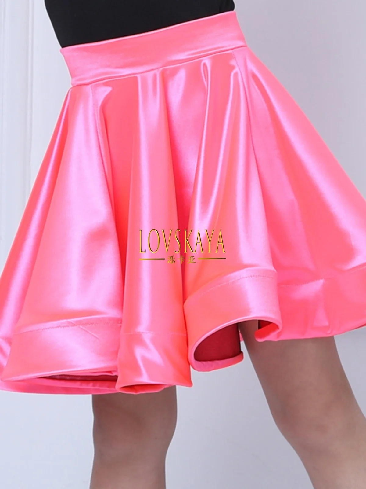 Latin dance half skirt large skirt hem children large swing dance performance national standard dance practice dress