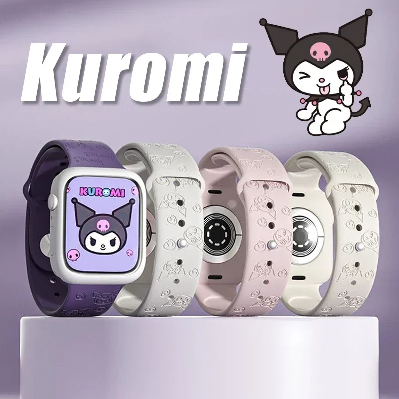 Sanrio Kuromi Anime Strap For Apple Watch Band 44mm 40mm 45mm 41mm 49mm 42mm 38mm 44 45 mm bracelet iwatch 7 se 3 4 5 6 8 Ultra