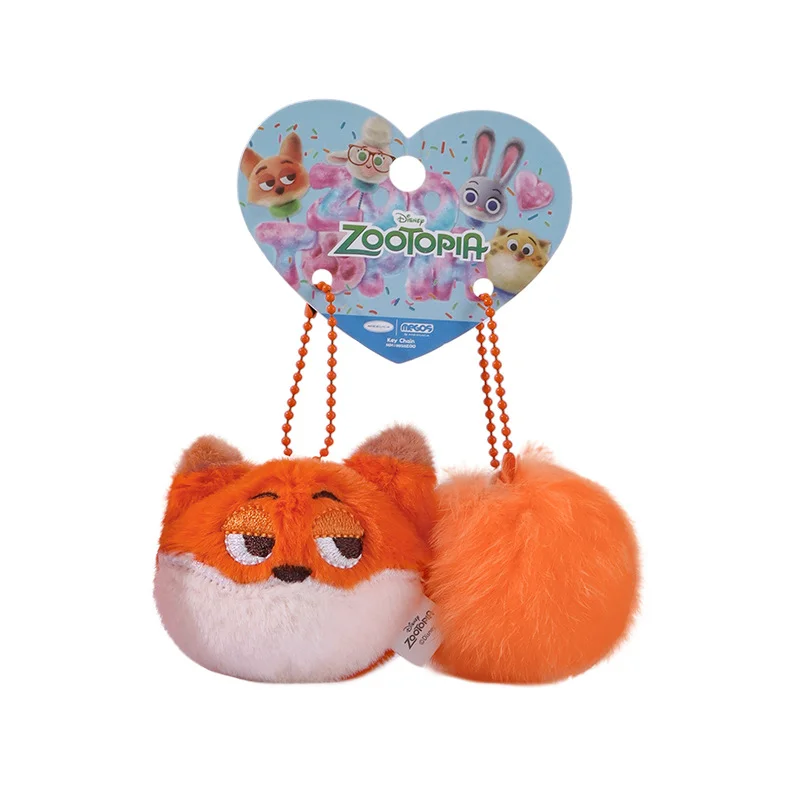 Disney Zootopia Judy Nick Fox Plush Keychain Toy Kawaii Bag Pendant Decoration Cosplay Stuffed Animal Doll Kids Birthday Gift