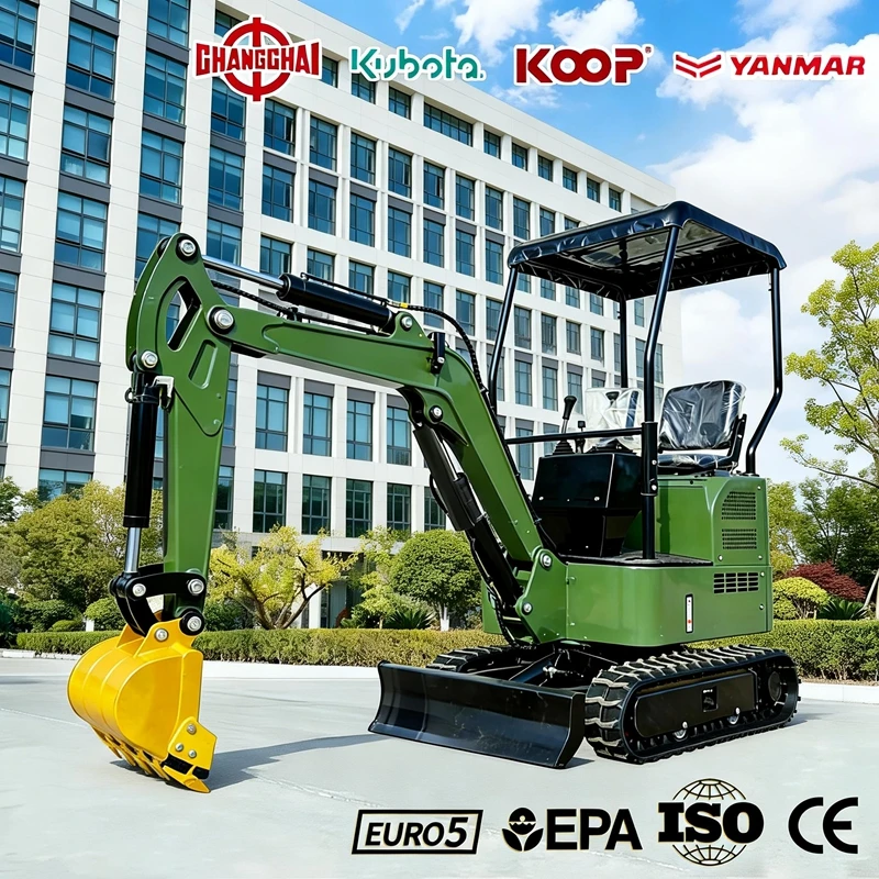 

1.0/1.2Ton mini excavator YANMAR engine Epa/Euro 5 Europe Multifunctional Construction mini diggers excavators kubota tools