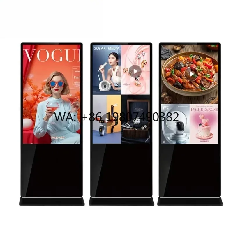 55 Inch Android Intelligent Network Touch IPS Panel Vertical Floor Stand LCD Commercial Publicity Digital Advertising Display