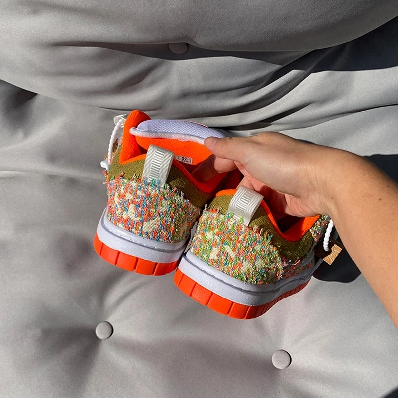 

Новые мужские кроссовки 2026 года, оранжевые, из грубой шерсти, большие размеры, с толстыми шнурками, в стиле «папины кроссовки», с толстым язычком, массивные кроссовки