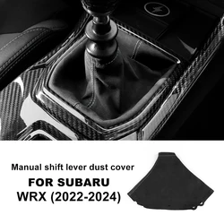 For Subaru WRX 2022 2023 2024 Top Suede RHD LHD Manual Car Knob Gear Shift Boot Lever Dust Cover Interior Accessories
