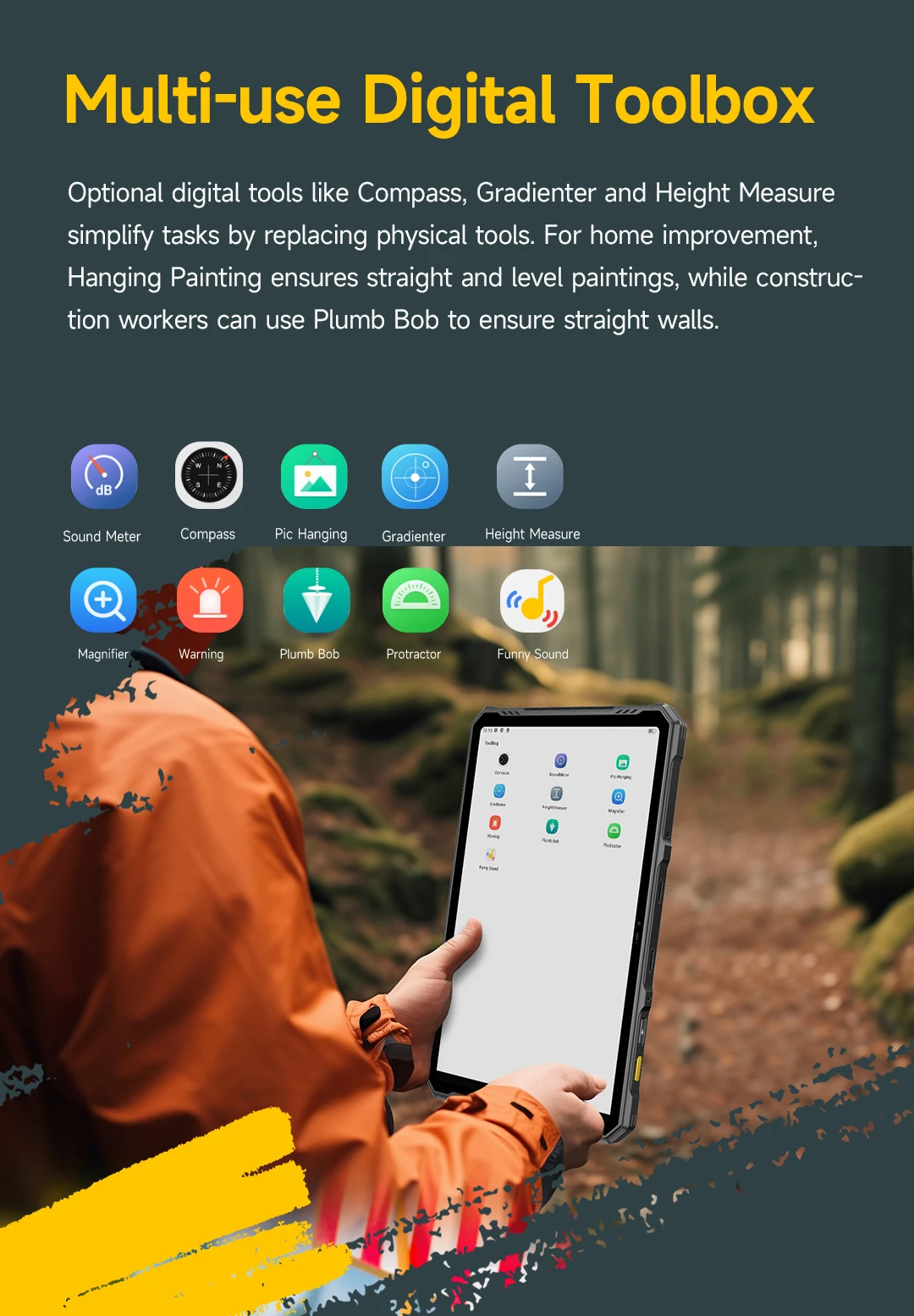 Ulefone Armor Pad 3 Pro Rugged Tablet 33280 mAh MediaTek MT8788 16GB RAM(8+8) 256GB ROM 50MP 10.36"2K Android