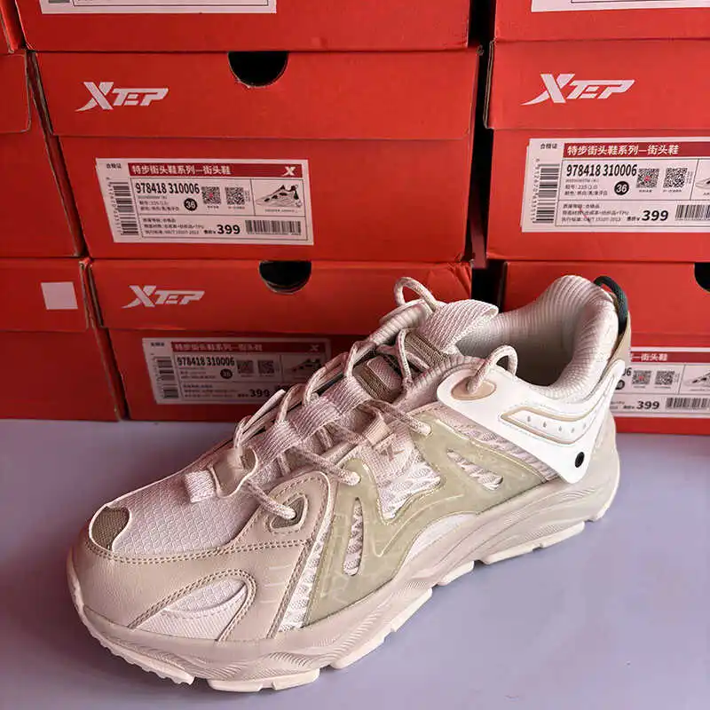 

XTEP мужские повседневные дышащие низкие кеды Sport oes зимние модные студенческие ретро кроссовки теплая и удобная резиновая подошва