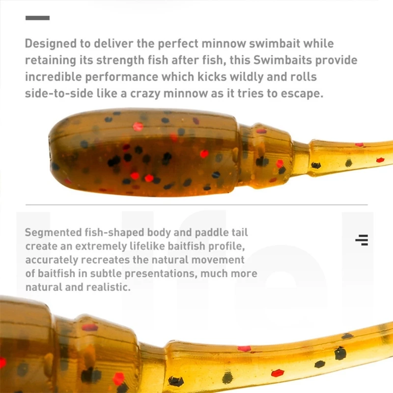 

20lots Soft Realistic Floating Lures Swimming Motion Artificial Baits Saltwater Freshwaters Use