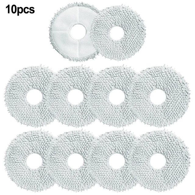 4/10pcs Mop Pads Cloths For Xiaomi Robot Vacuum X10 Plus Robot Vacuum Cleaner Access Household Supplies Cleaning Tool Spare Part