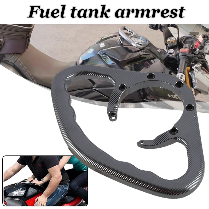 

Motorcycle Rear Passenger Gas Tank Bar Fuel Tank Armrest Grab Bar Handlebar Hand Grip For Honda CB190R CB400 CB900 CBR1000RR F5