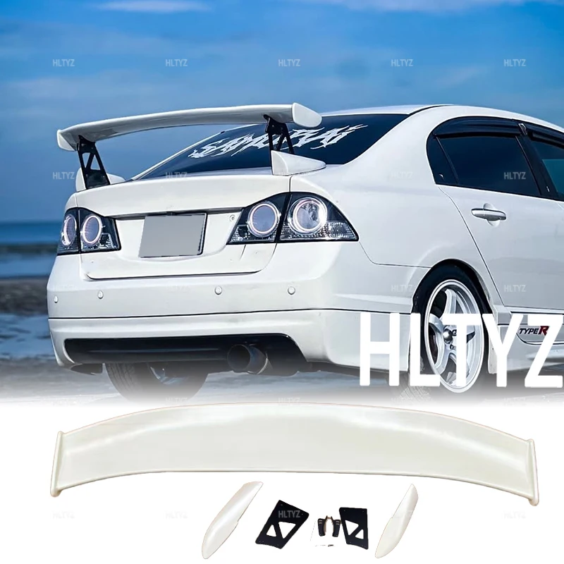 Suitable for 2006-2011 Honda Civic 8th generation Civic FD2 TYPE-R model trunk spoiler body decoration external accessories view 6