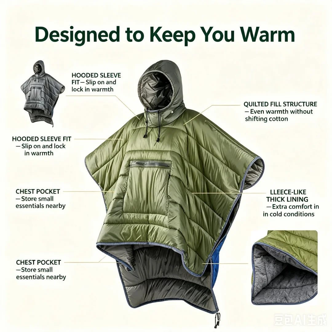 Tragbarer Taktischer Poncho Ca – Ultralight Sleeping Bag Bewertung und Preis