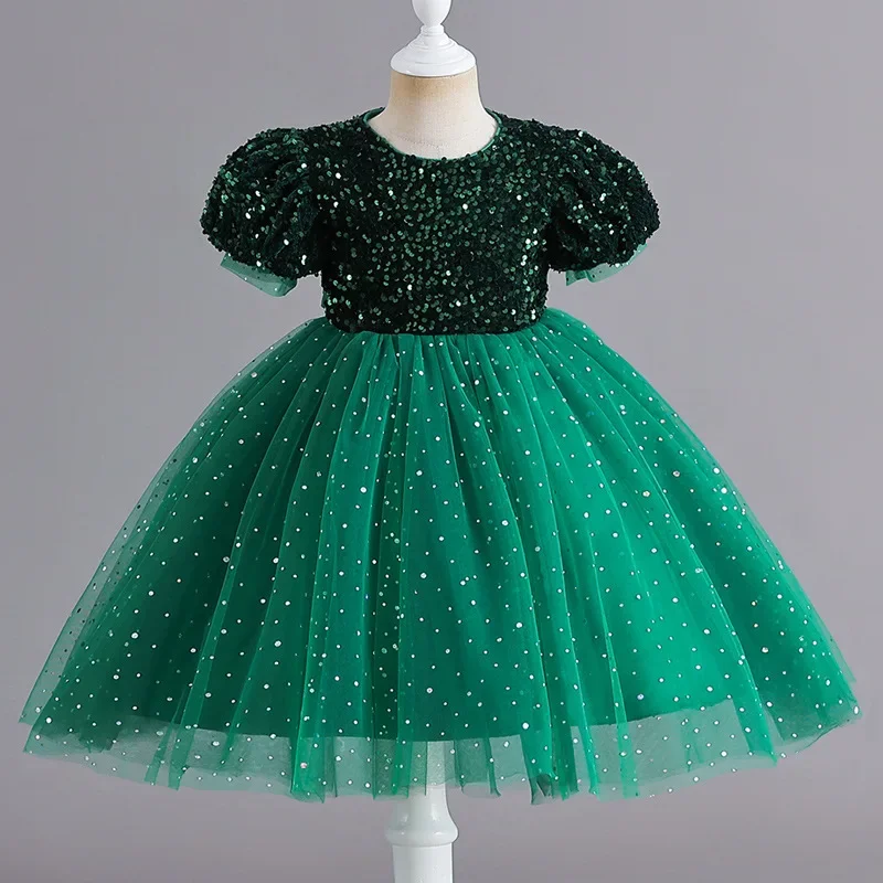 Kids Tutu Birthday Princess Party Dress Girls Infant Lace Children Bridesmaid Elegant Dress Girl Baby Girls Christmas Clothes